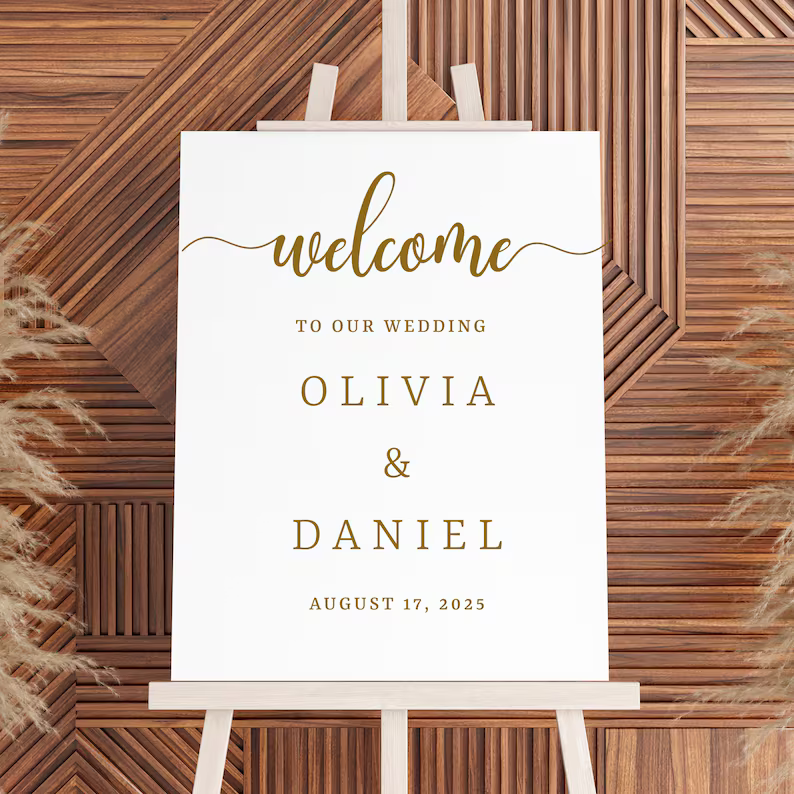Custom Designed Wedding Vinyl Decal- Personalised with your Details