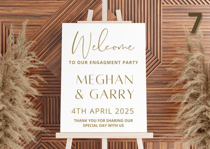 Custom Designed Engagement Vinyl Decal- Personalised with your Details - Choose Your Font, Colour and Size