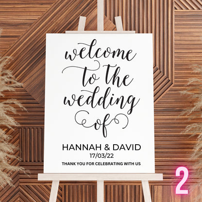 Custom Designed Wedding Vinyl Decal- Personalised with your Details - Choose Your Font, Colour and Size