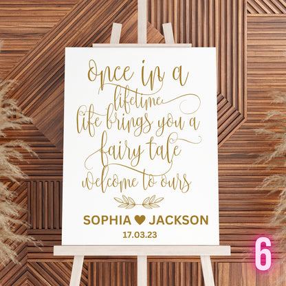 Custom Designed Wedding Vinyl Decal- Personalised with your Details - Choose Your Font, Colour and Size