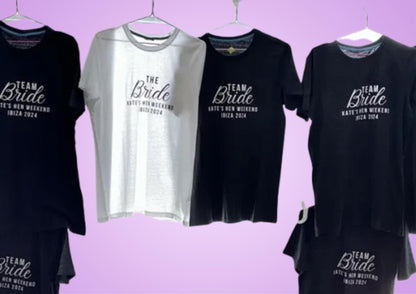 Hen Party Custom Iron On Vinyl Decal For T-Shirts - DECAL ONLY - Personalized Heat Transfer Vinyl Decal - Custom HTV for Shirts - Hen Do