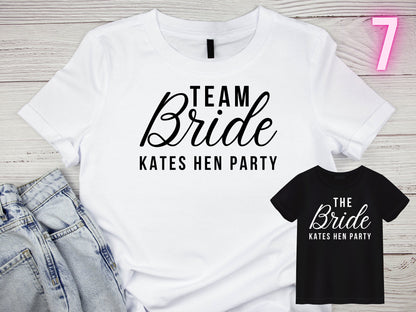 Hen Party Custom Iron On Vinyl Decal For T-Shirts - DECAL ONLY - Personalized Heat Transfer Vinyl Decal - Custom HTV for Shirts - Hen Do