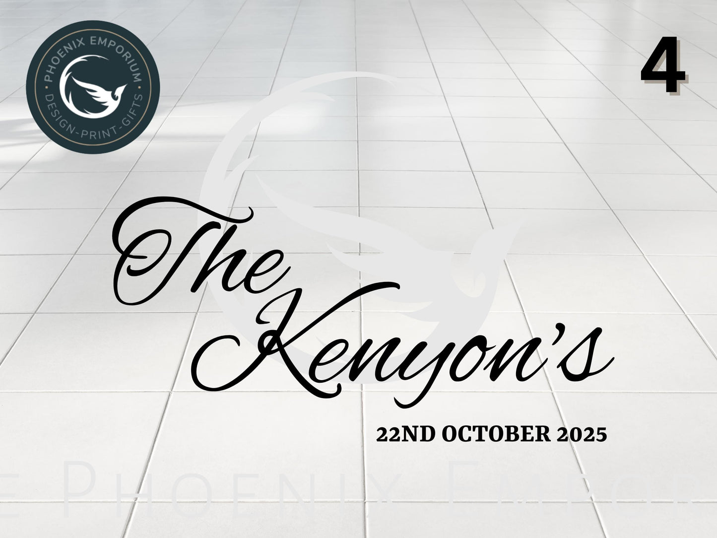 Personalised Wedding Dance Floor Vinyl Decals Custom Wedding Decor Stickers Gift Sign