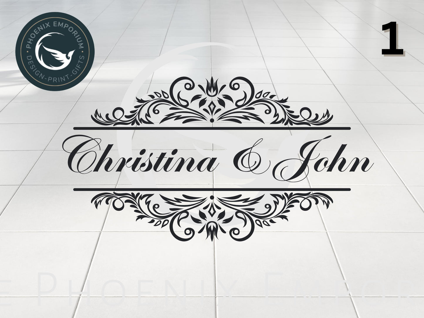Personalised Wedding Dance Floor Vinyl Decals Custom Wedding Decor Stickers Gift Sign