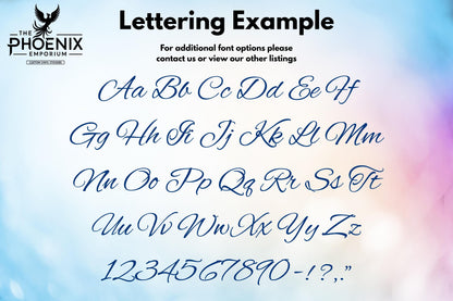 Personalised Script Style Custom Name Wall Sticker Decal Bedroom Kids Bespoke Custom Made Adhesive Vinyl Nursery