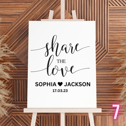 Custom Designed Wedding Vinyl Decal- Personalised with your Details - Choose Your Font, Colour and Size