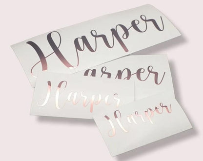 Personalised Vinyl Decal Stickers Name Labels Organising Labels